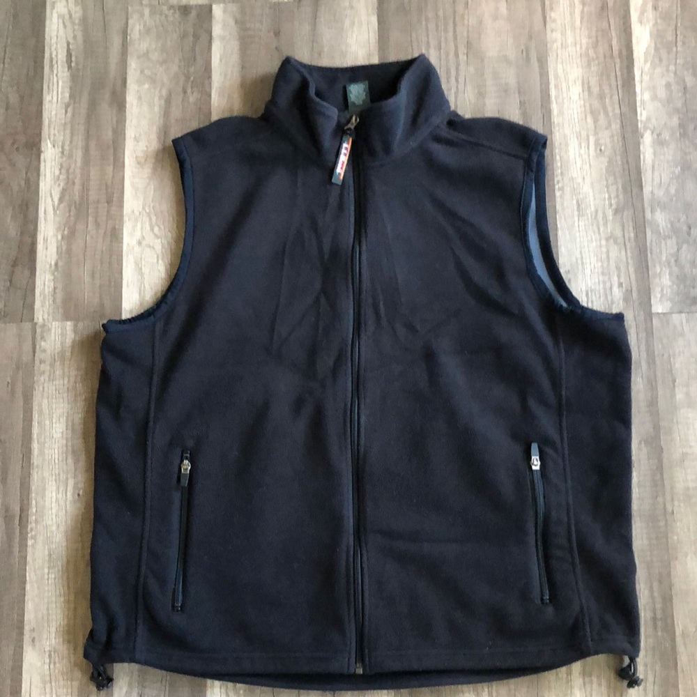L.L.Bean Men’s Black Fleece Vest Large - Picture 1 of 9